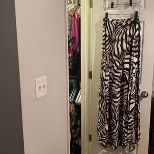 Onion Whitney Mero Tent Zebra Print Strapless tent dress